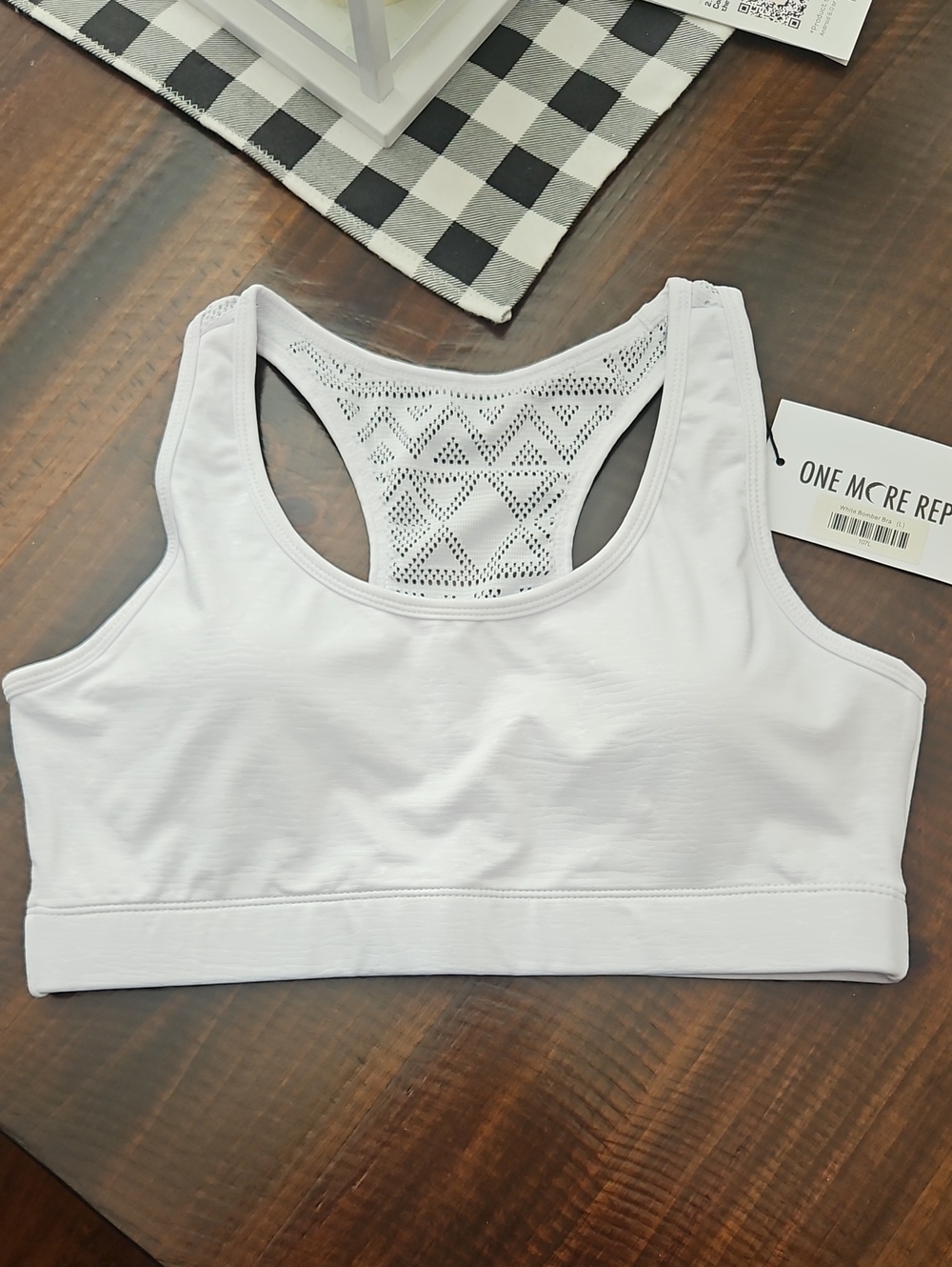 ZYIA White Bomber Bra